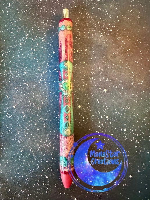 Faith Cross Epoxy Pen – Inspirational & Elegant Writing! (Red Ink)