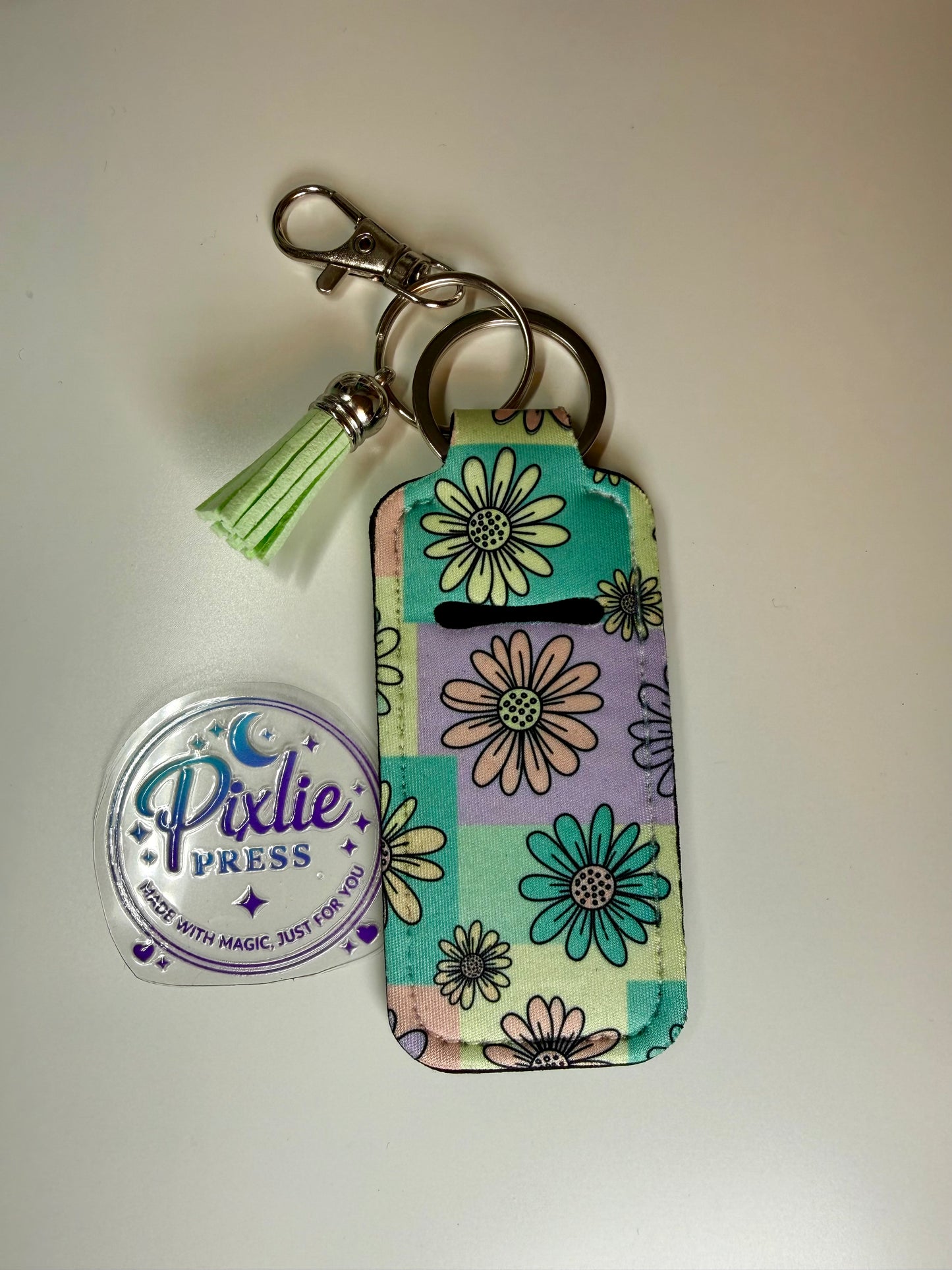 Neoprene Universal Lipbalm Holder- Checkers