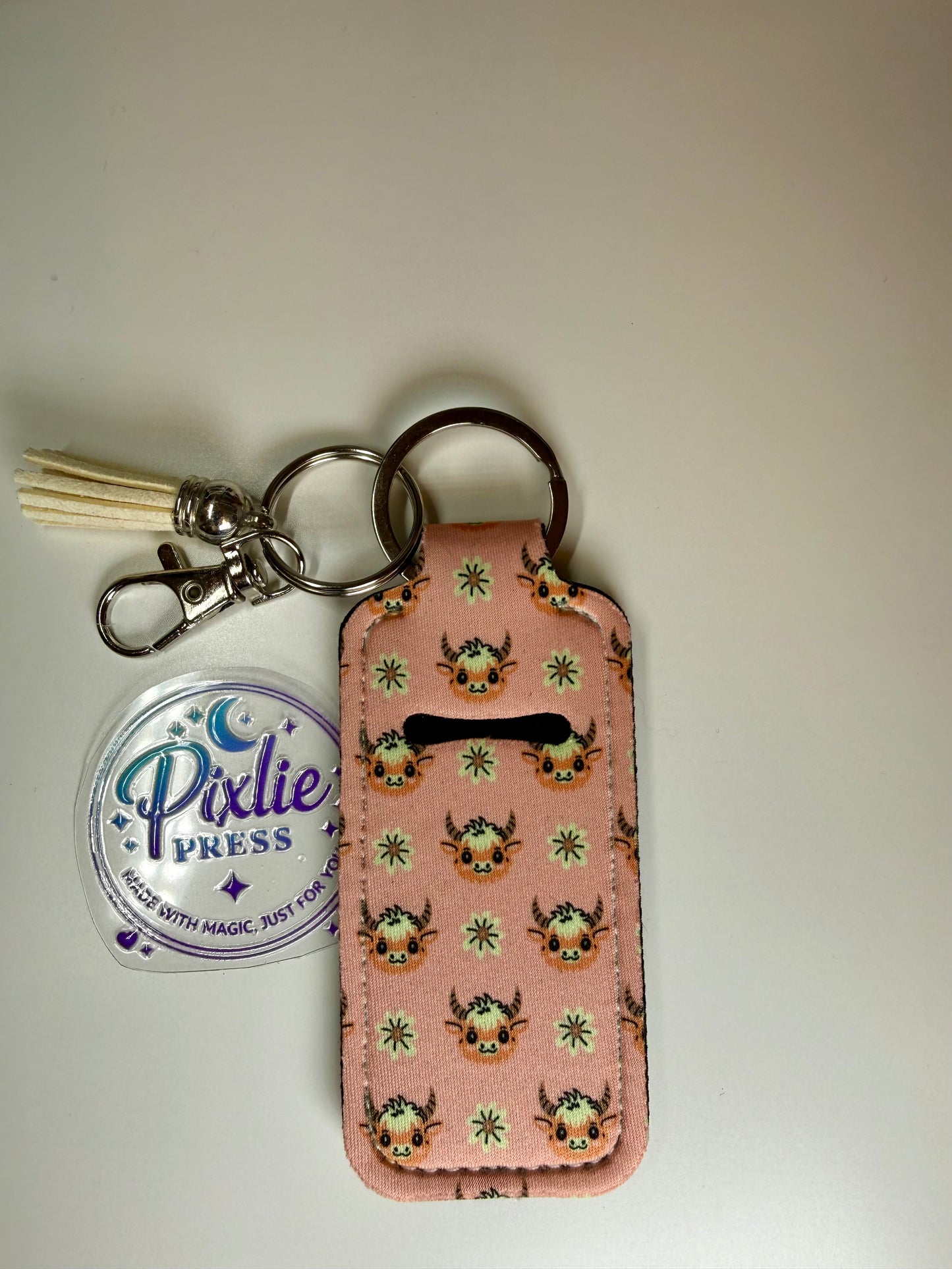 Neoprene Universal Lipbalm Holder- Checkers