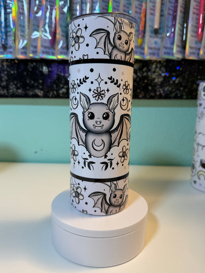 Floral Bats 20oz Sublimation Tumbler