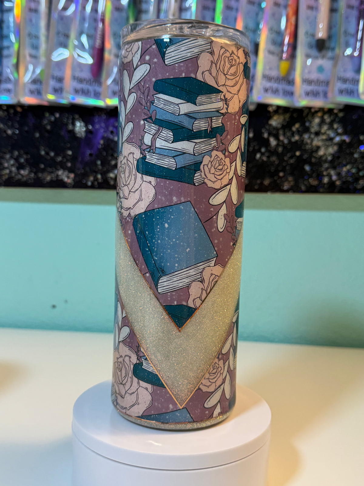 20oz Floral Book Tumbler