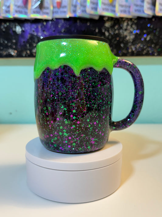 14oz Mug ONLY(Green drip glows!)