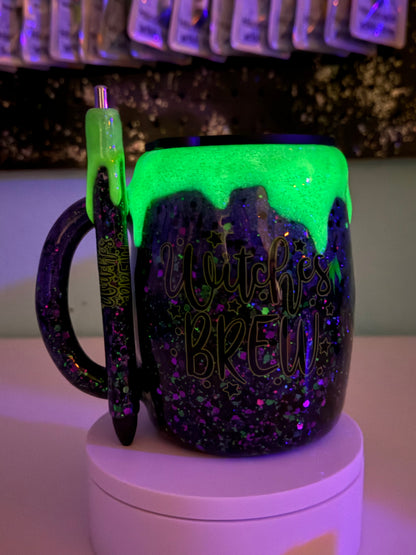 Witches Brew 14oz Epoxy Mug & Matching Pen Set