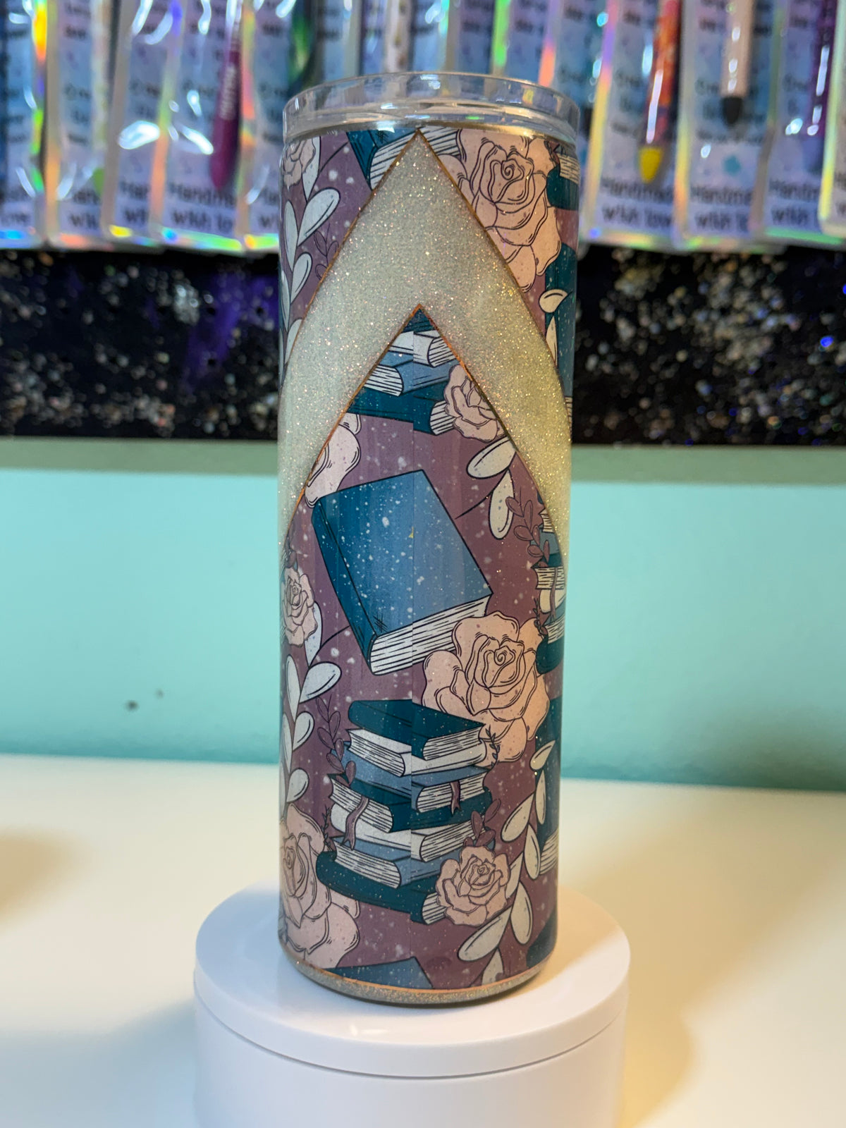 20oz Floral Book Tumbler