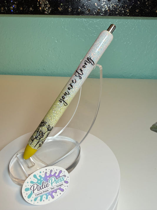 Inspirational Glitter Pen