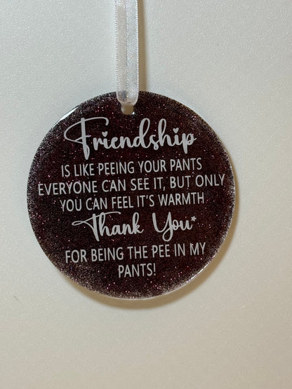 Acrylic Friendship Ornament