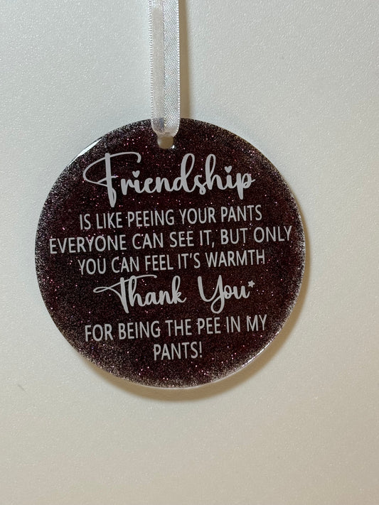 Acrylic Friendship Ornament