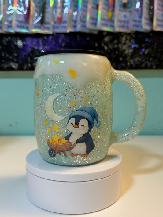 Goodnight Penguin: 14oz Epoxy Mug