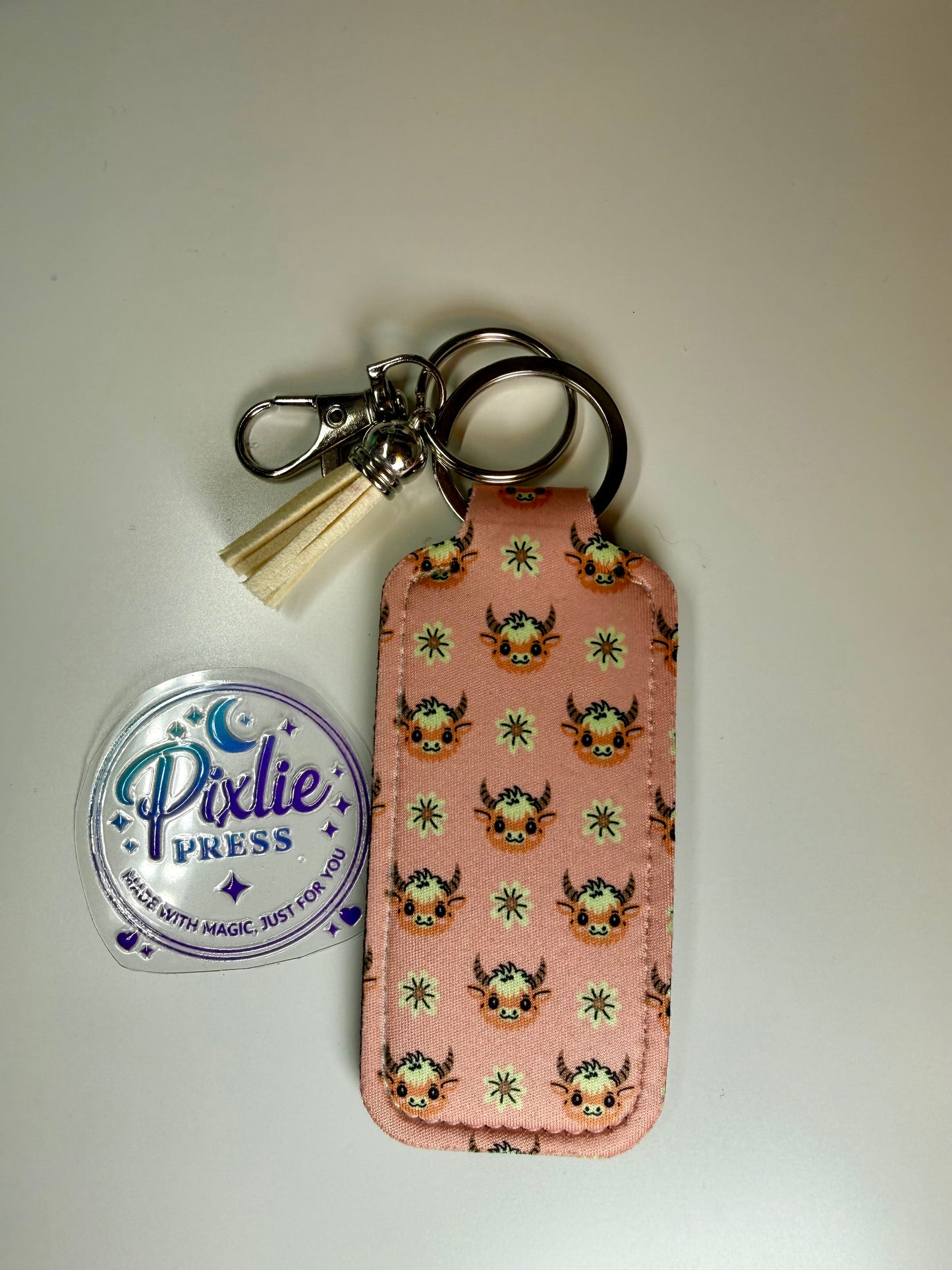 Neoprene Universal Lipbalm Holder- Checkers