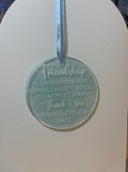Acrylic Friendship Ornament