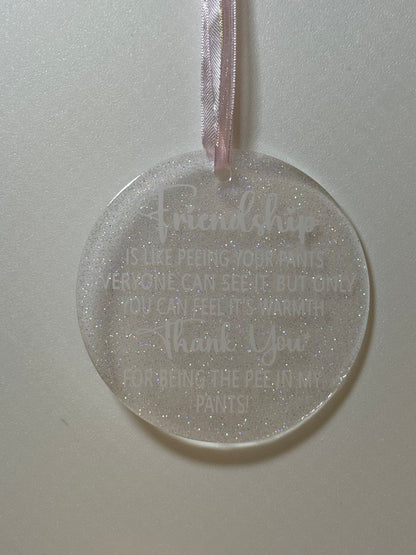 Acrylic Friendship Ornament