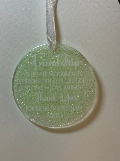Acrylic Friendship Ornament