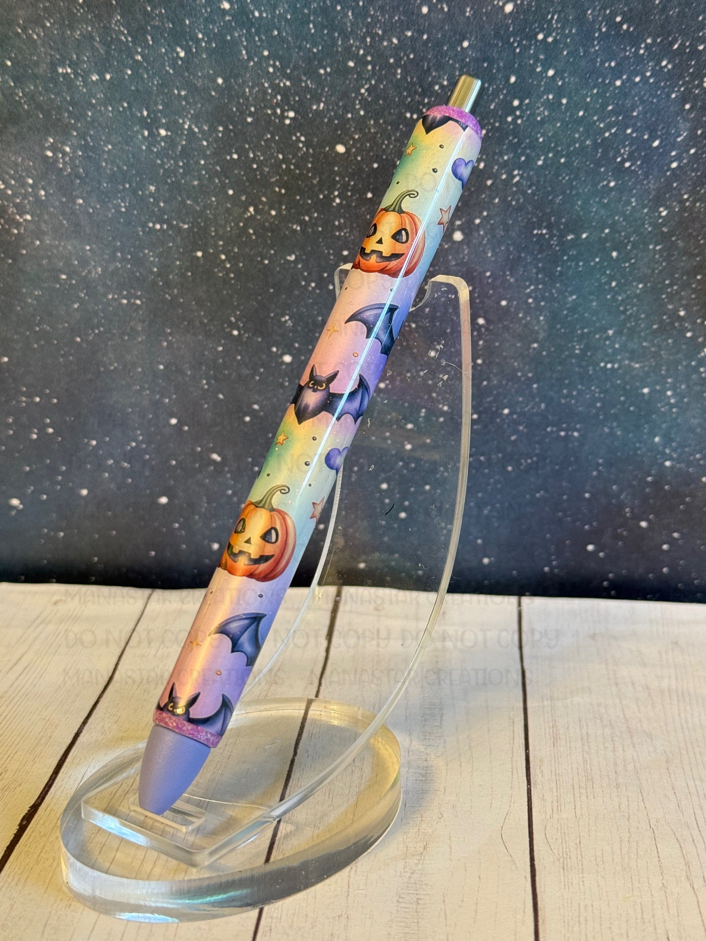 Halloween Theme Pen- Purple Ink