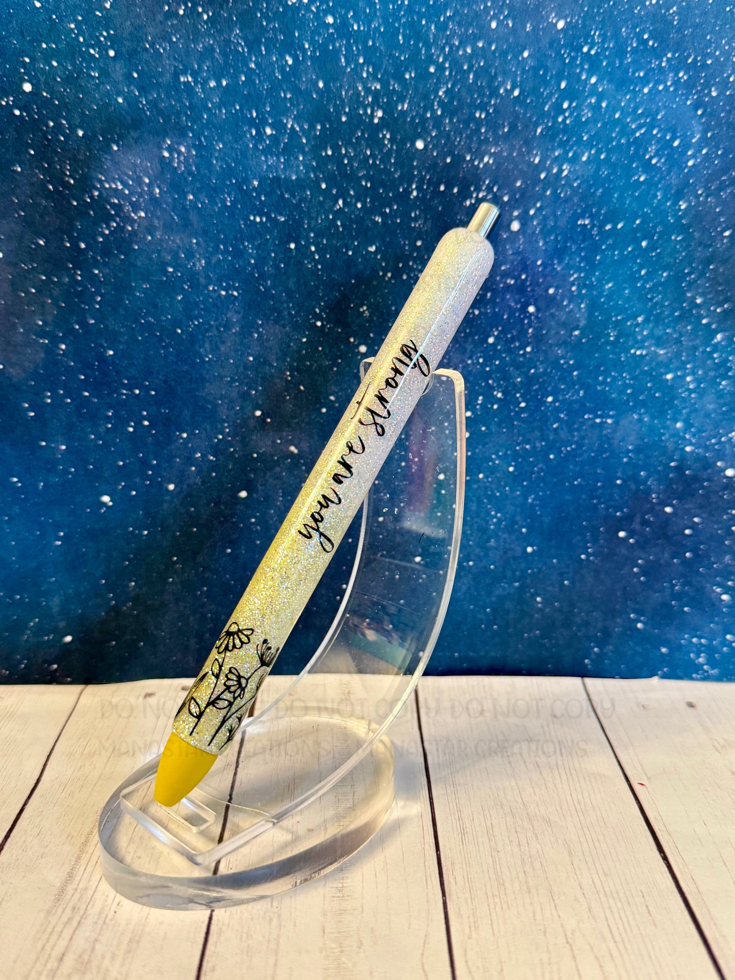 Inspirational Glitter Pen - Motivational Writing Instrument with Sparkle