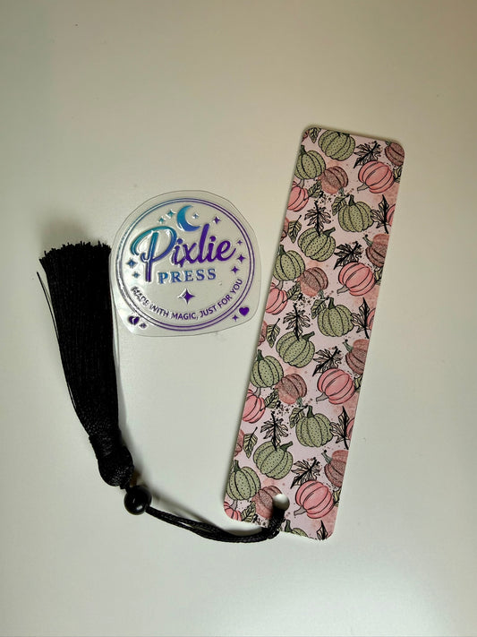 Fall Pumpkin Bookmark – Cozy Autumn Sublimated Marker