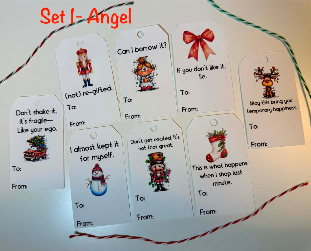Funny Christmas Gift Tags – Sarcastic Holiday Gift Tag Sets