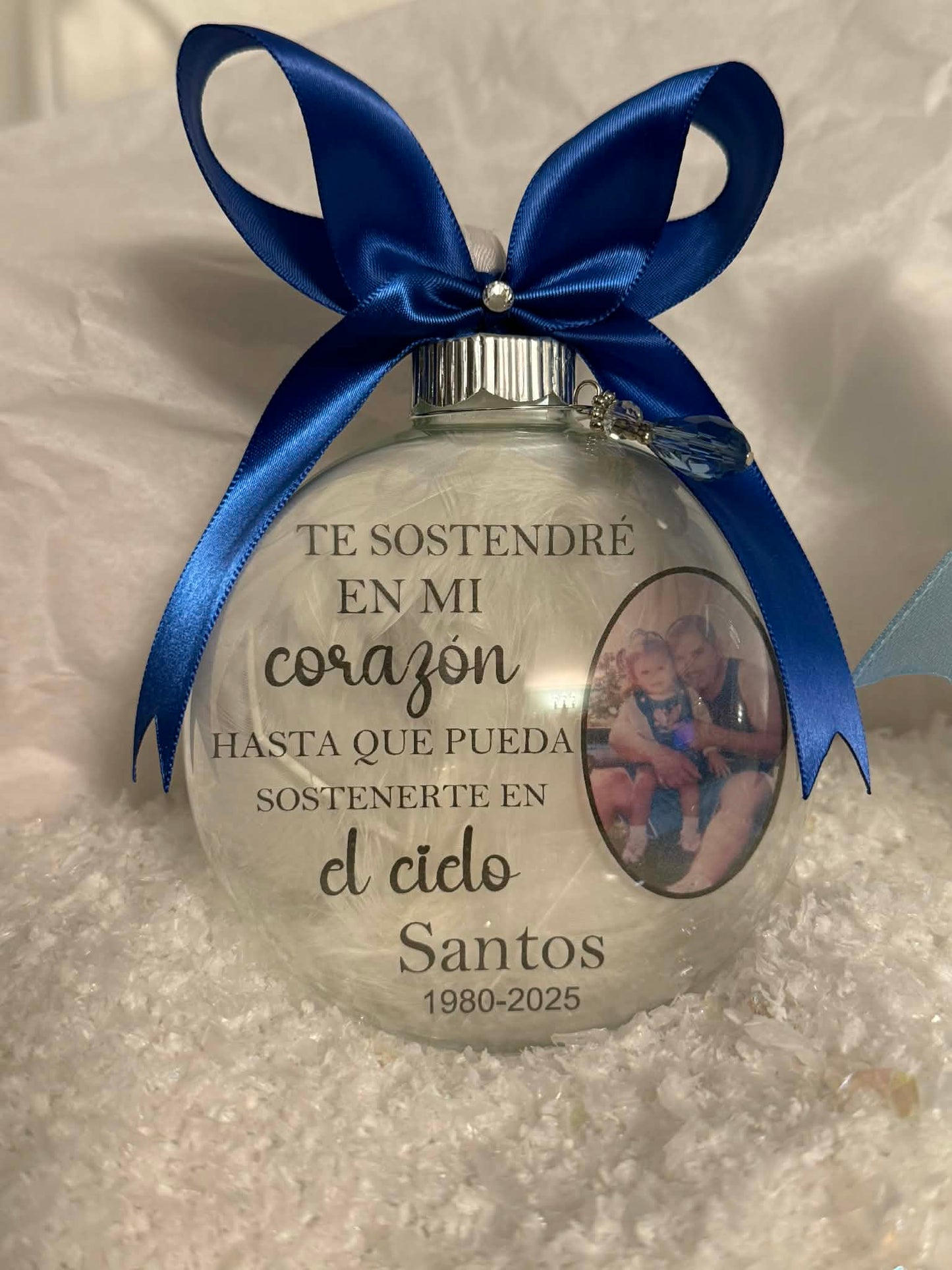 Custom Memorial Photo Ornament