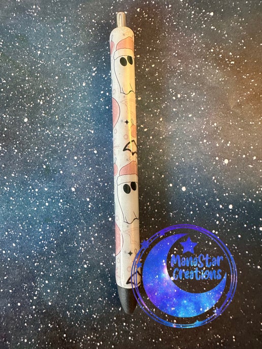 Christmas Ghosts Epoxy Pen – Festive & Spooky Holiday Fun (Black Ink) *ON SALE*