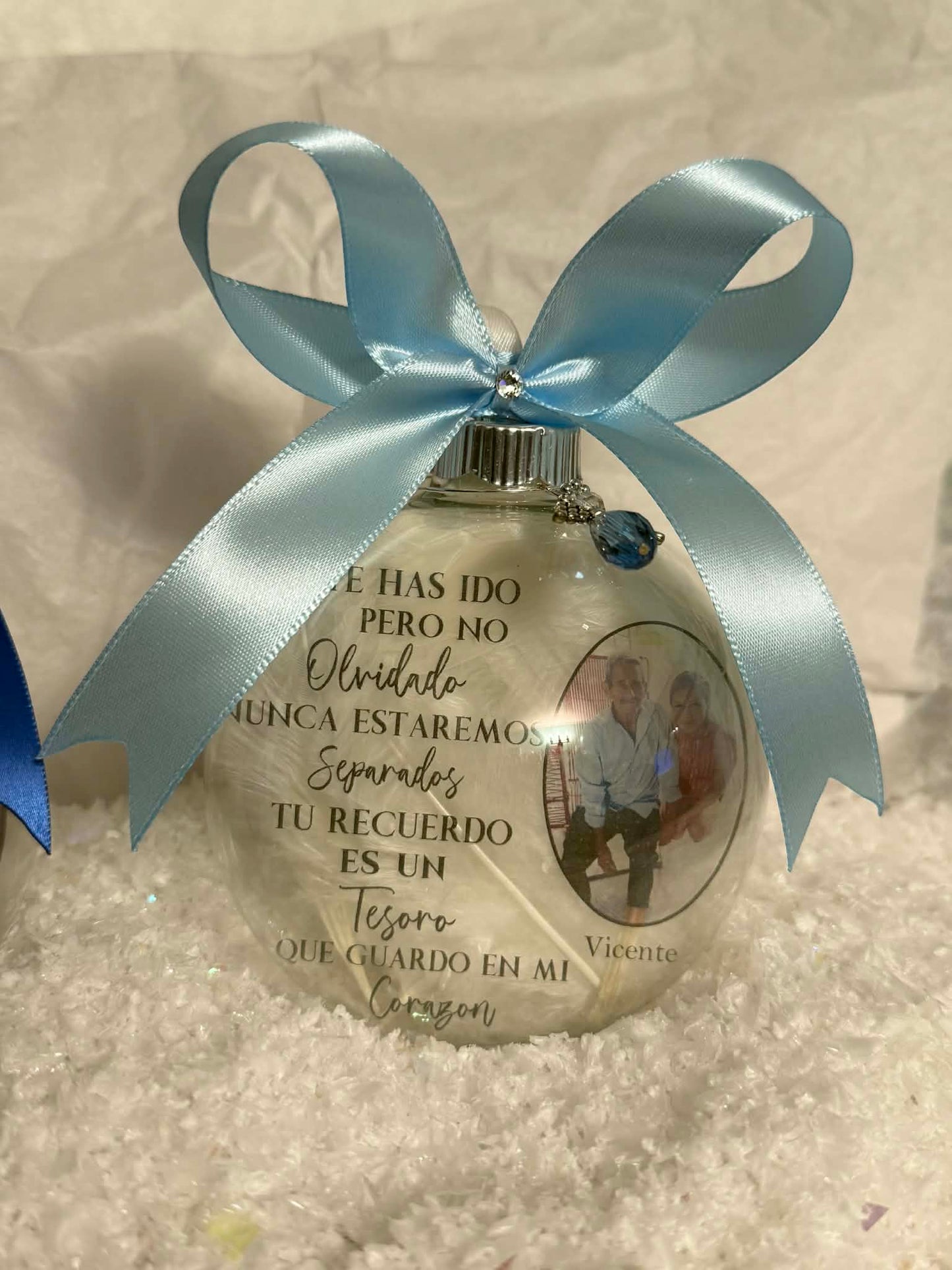Custom Memorial Photo Ornament