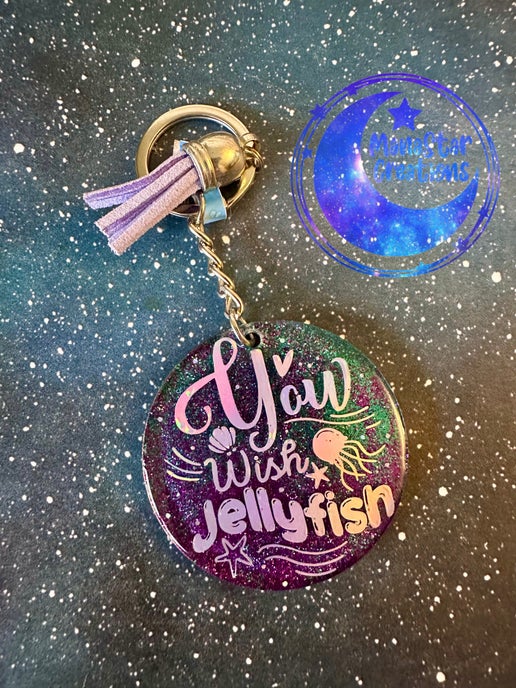 You wish Jellyfish! Acrylic Keychain – Fun & Quirky Marine-Inspired Accessory