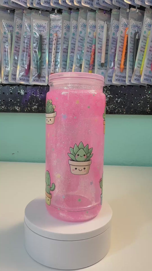 16oz cactus snowglobe