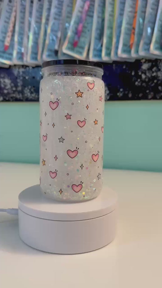 Goose Bumps | 16oz Snow Globe Acrylic Tumbler | UV DTF | Ready to Ship | Cute Goose Gift