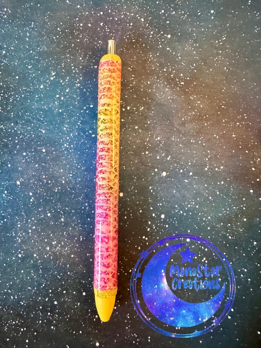 Snake Skin Epoxy Pen – Sleek & Wild Reptile Design (Black Ink)
