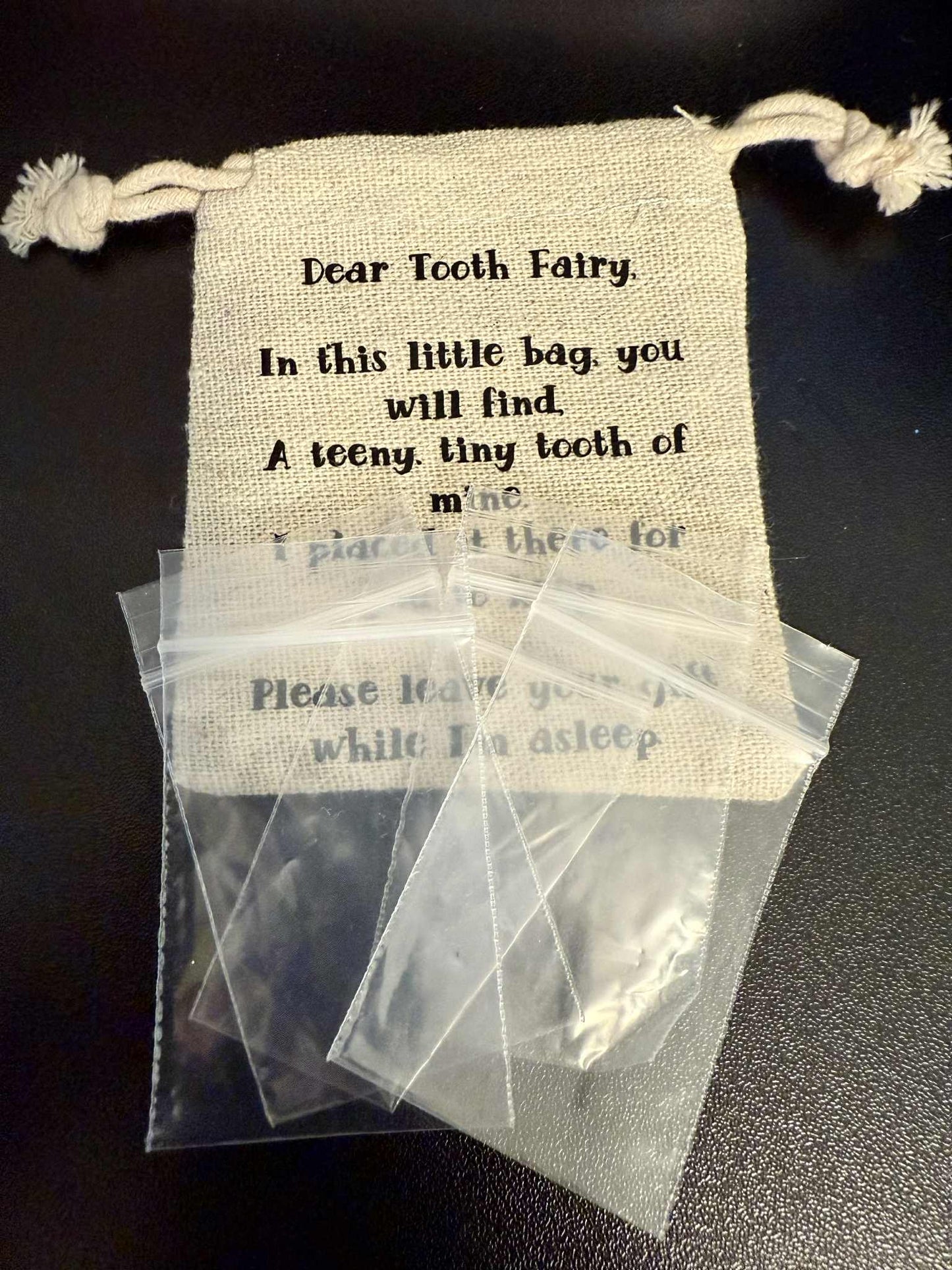 Tooth Fairy Bag with Teal Wings – Enchanting Pouch for Lost Teeth